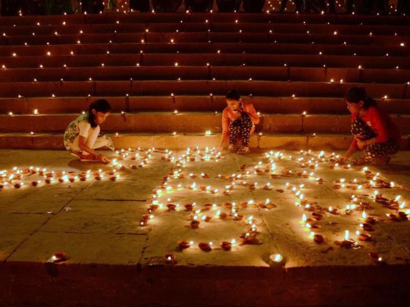 best fall travel destinations per National Geographic, September 2017, Diwali in India