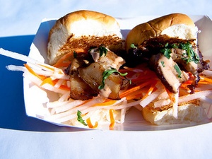 Bahn Mi sliders from the Peached Tortilla