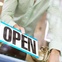 Open sign, open for business